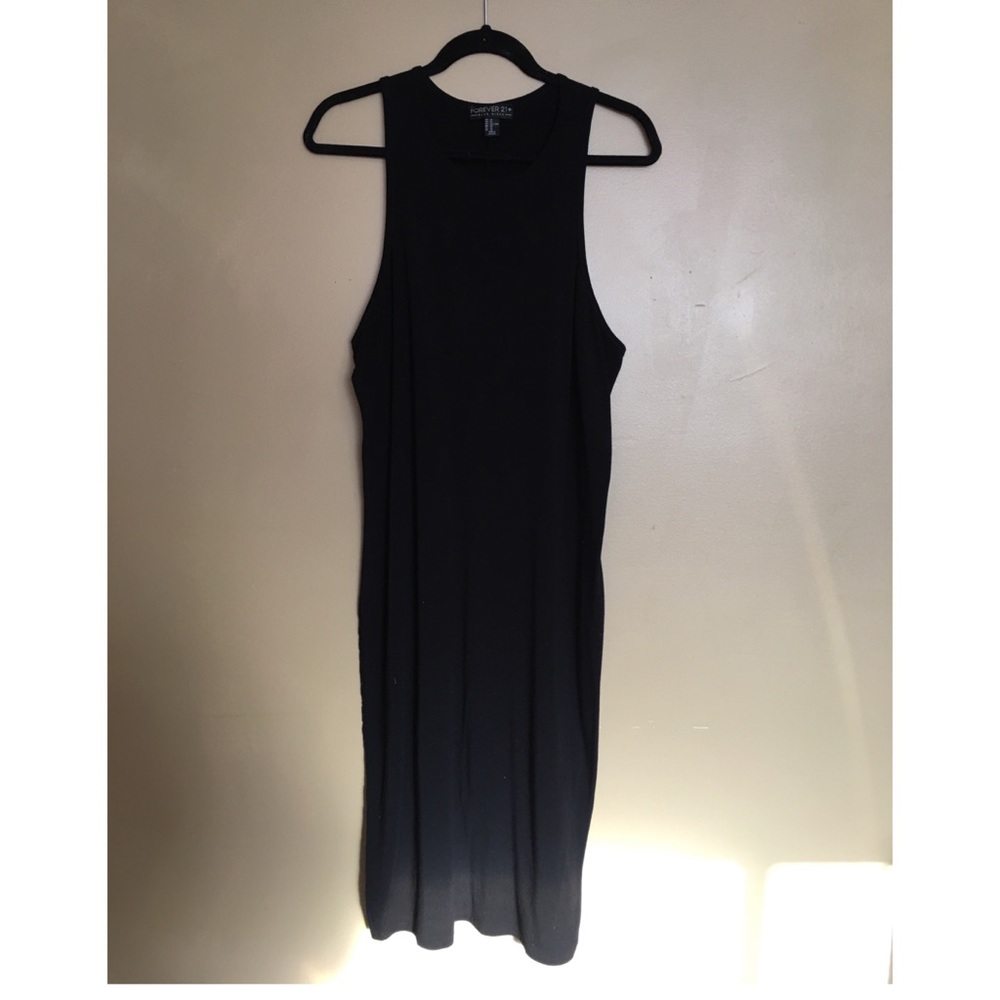 Forever 21 Basics Black Midi Dress